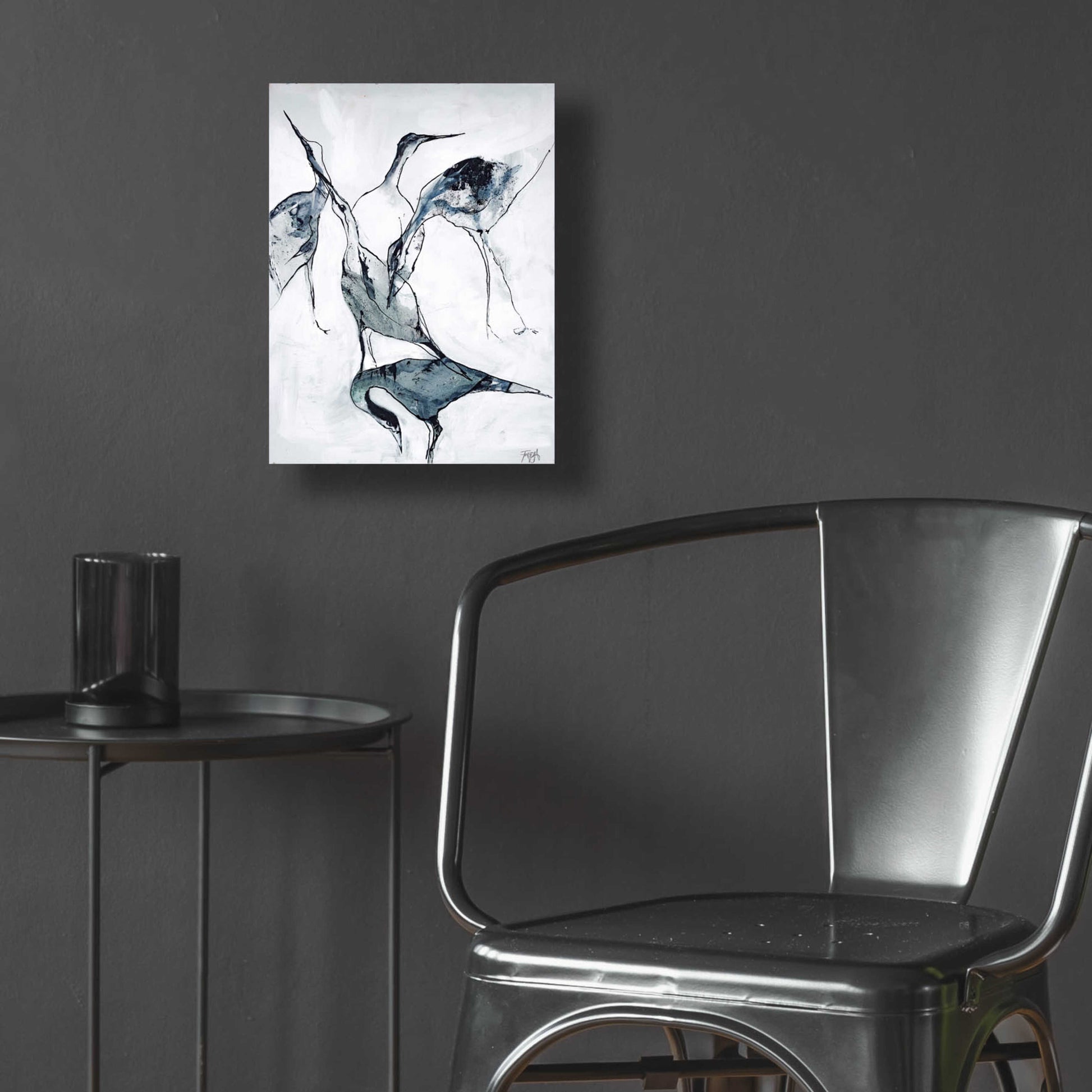 Epic Art 'Crane 1' by Design Fabrikken, Acrylic Glass Wall Art,12x16