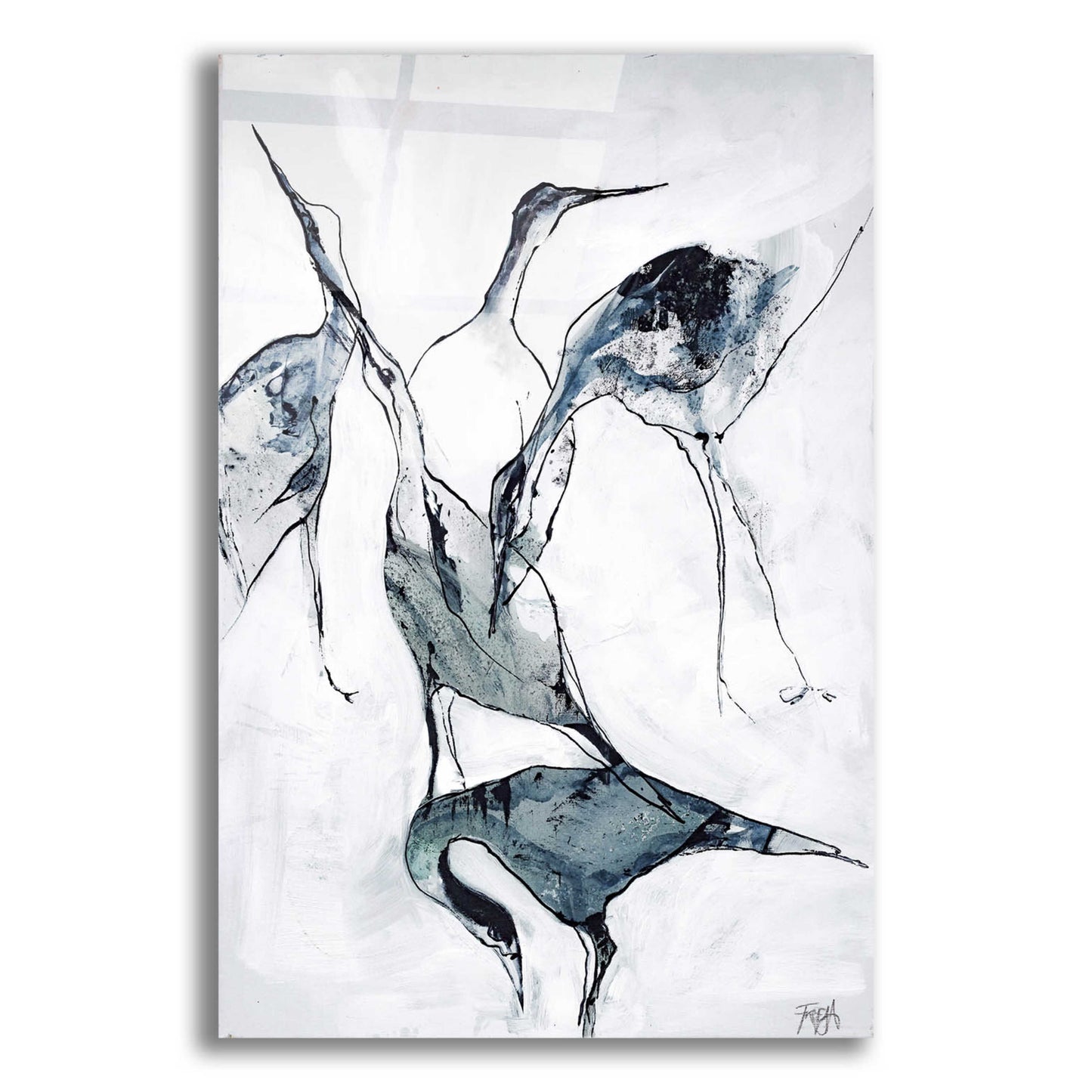 Epic Art 'Crane 1' by Design Fabrikken, Acrylic Glass Wall Art,12x16