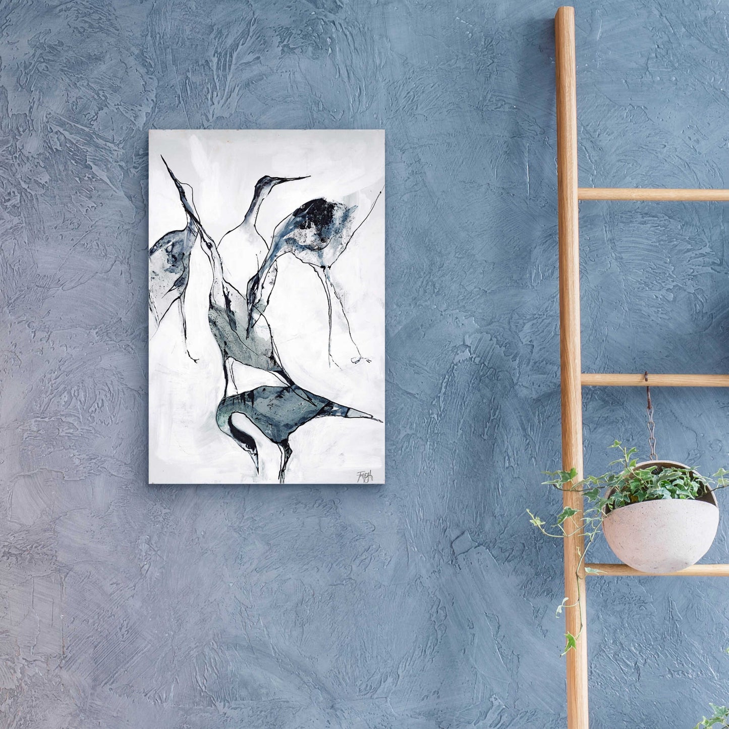 Epic Art 'Crane 1' by Design Fabrikken, Acrylic Glass Wall Art,16x24