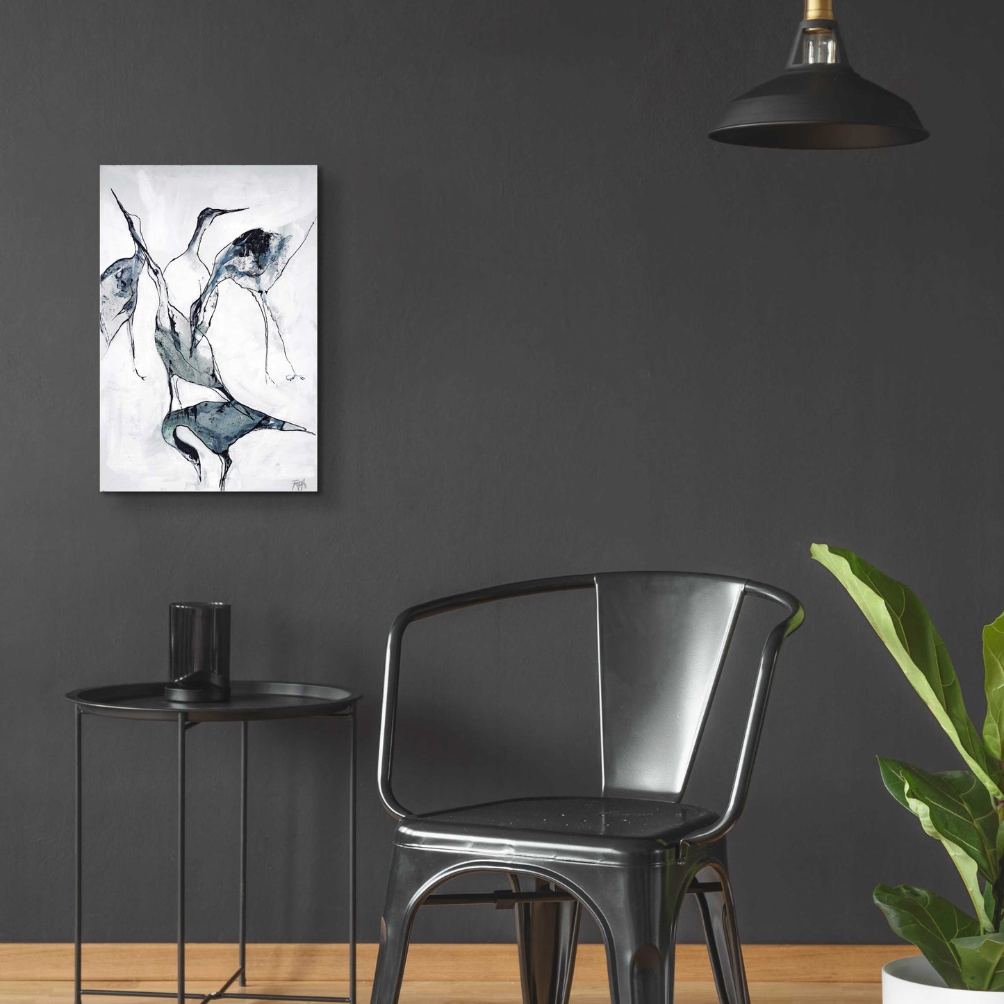 Epic Art 'Crane 1' by Design Fabrikken, Acrylic Glass Wall Art,16x24