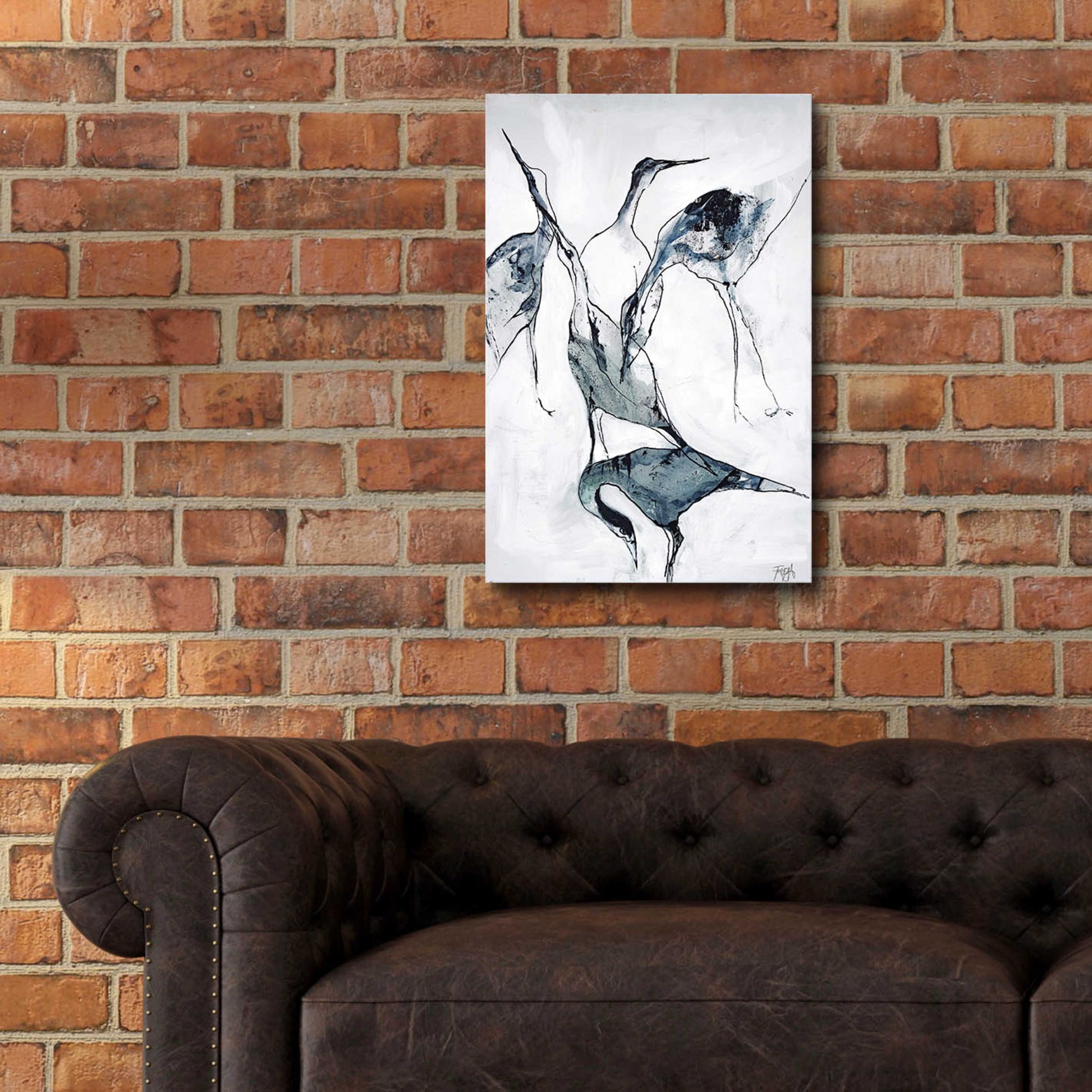 Epic Art 'Crane 1' by Design Fabrikken, Acrylic Glass Wall Art,16x24