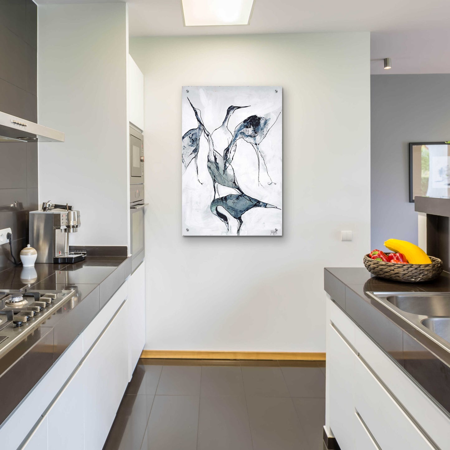 Epic Art 'Crane 1' by Design Fabrikken, Acrylic Glass Wall Art,24x36