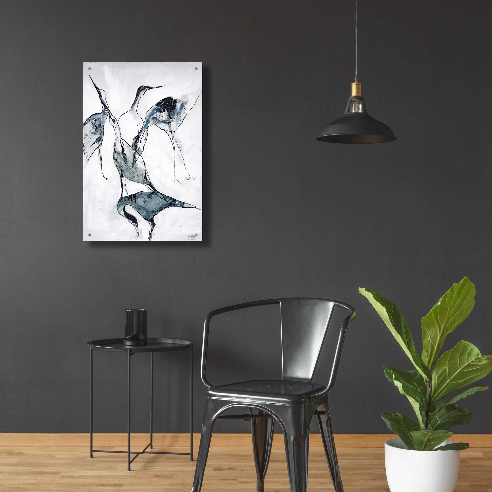 Epic Art 'Crane 1' by Design Fabrikken, Acrylic Glass Wall Art,24x36