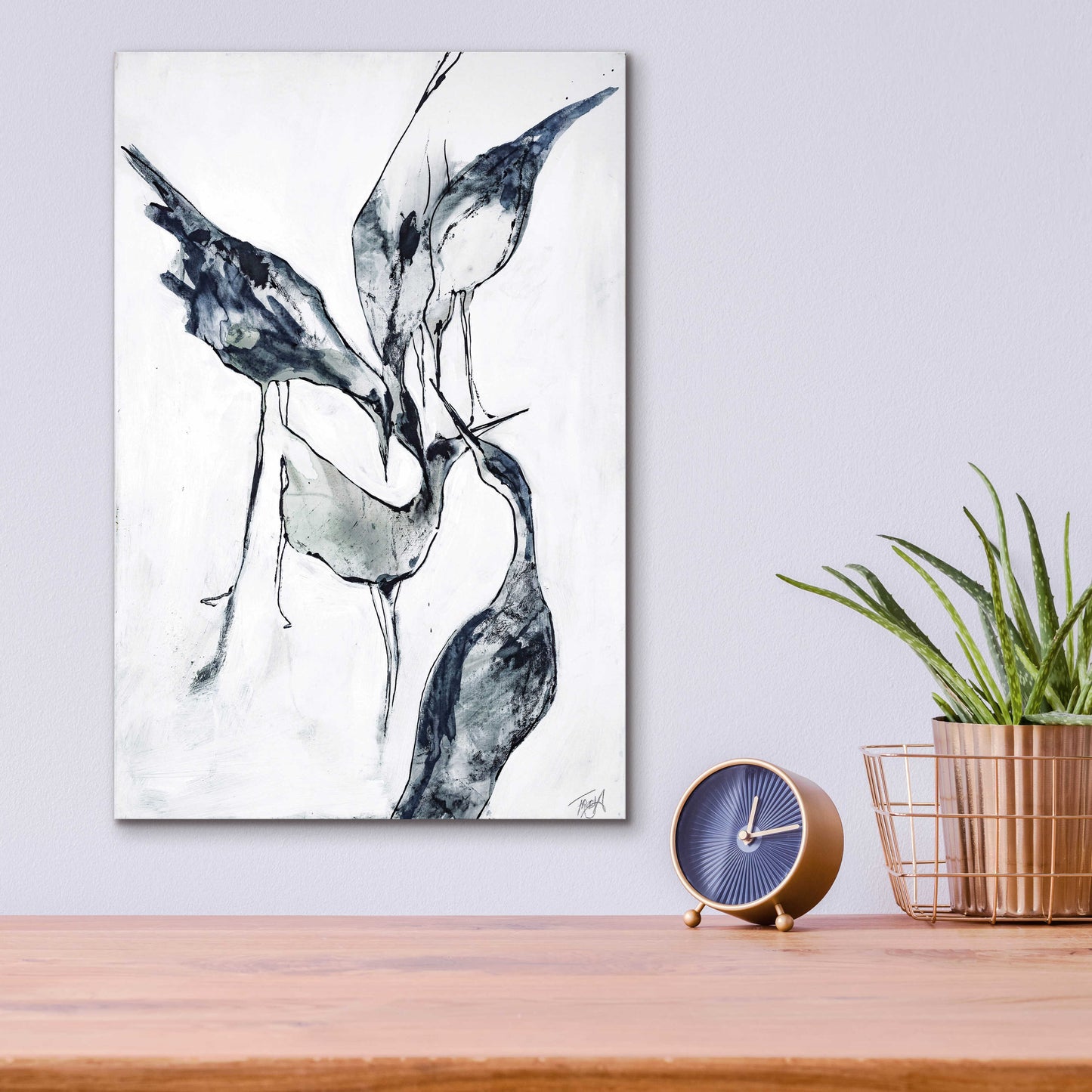 Epic Art 'Crane 2' by Design Fabrikken, Acrylic Glass Wall Art,12x16