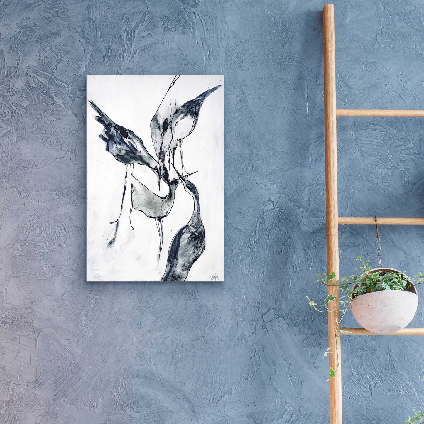 Epic Art 'Crane 2' by Design Fabrikken, Acrylic Glass Wall Art,16x24