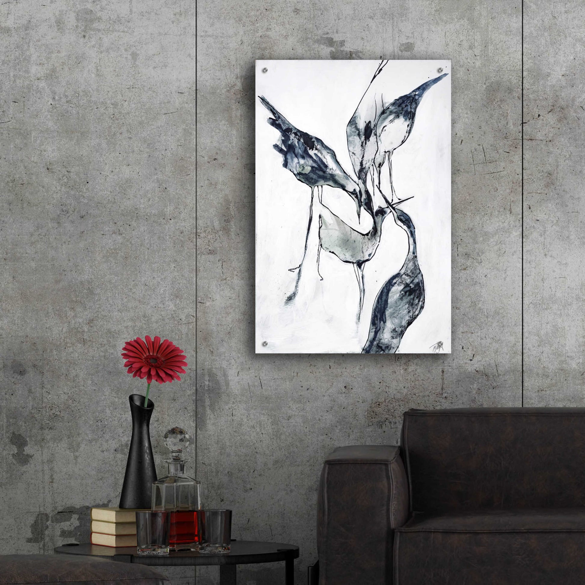 Epic Art 'Crane 2' by Design Fabrikken, Acrylic Glass Wall Art,24x36