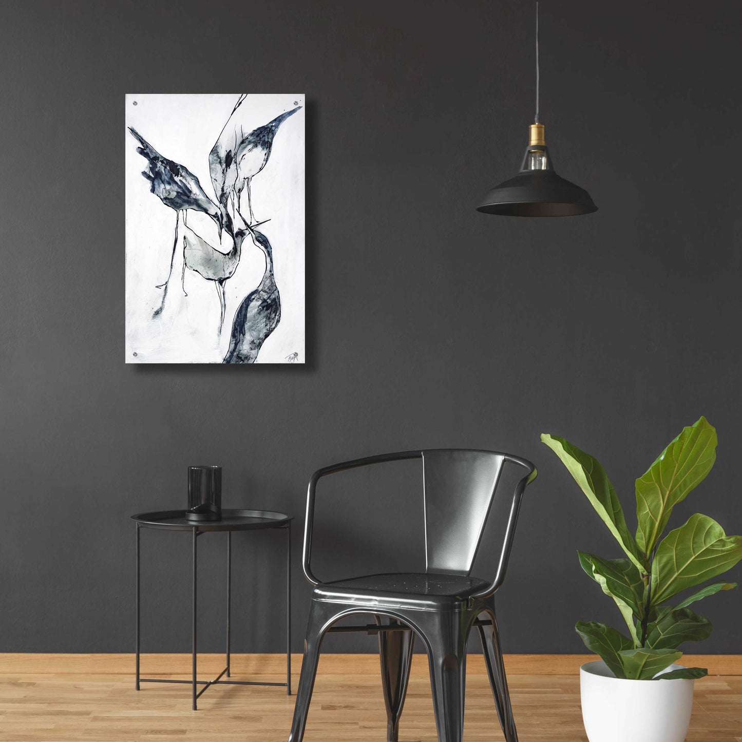 Epic Art 'Crane 2' by Design Fabrikken, Acrylic Glass Wall Art,24x36