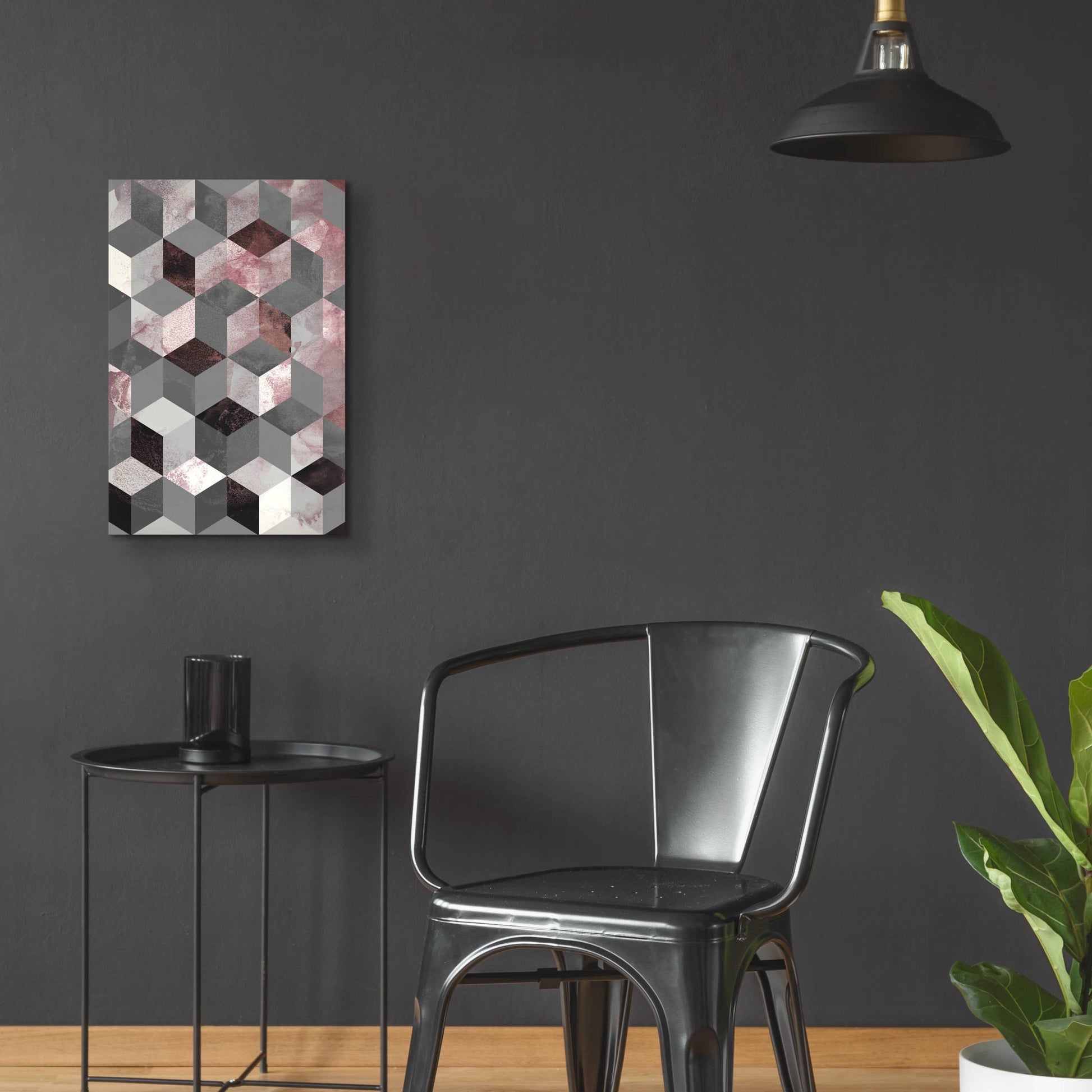 Epic Art 'Cubes Rose' by Design Fabrikken, Acrylic Glass Wall Art,16x24