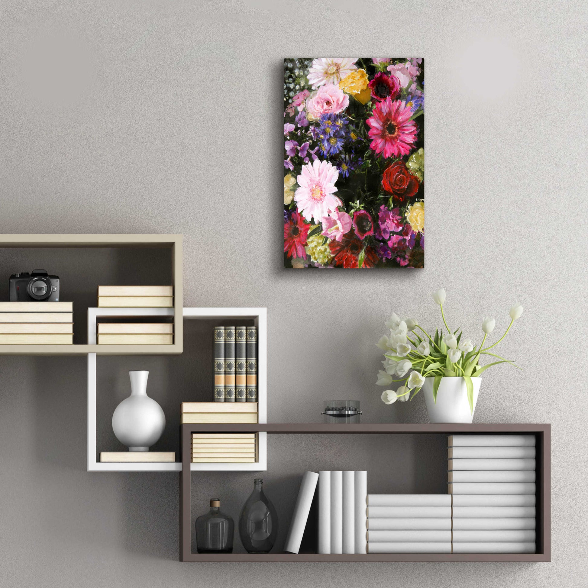 Epic Art 'Dark Blossom' by Design Fabrikken, Acrylic Glass Wall Art,16x24