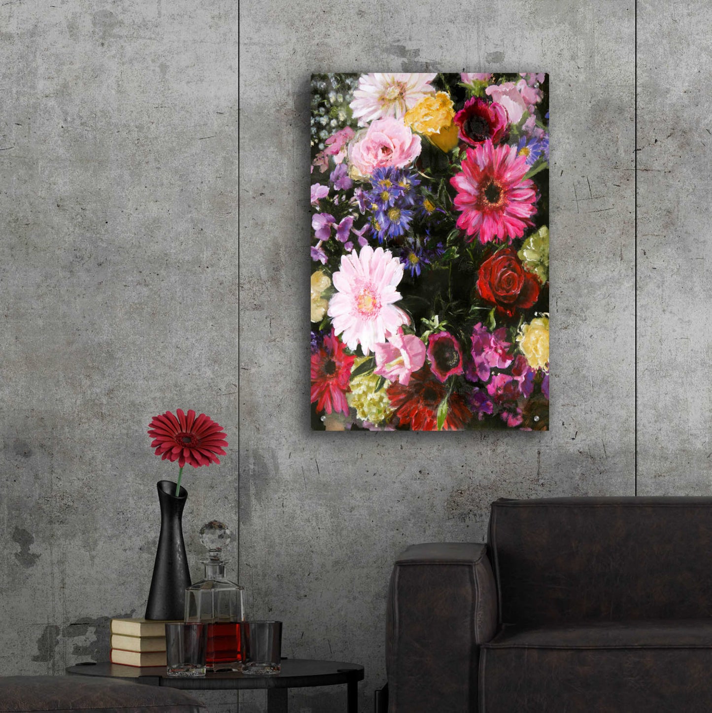 Epic Art 'Dark Blossom' by Design Fabrikken, Acrylic Glass Wall Art,24x36