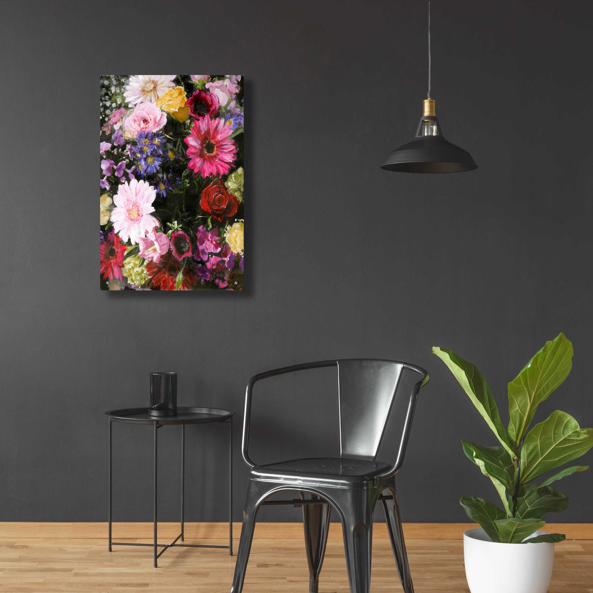 Epic Art 'Dark Blossom' by Design Fabrikken, Acrylic Glass Wall Art,24x36