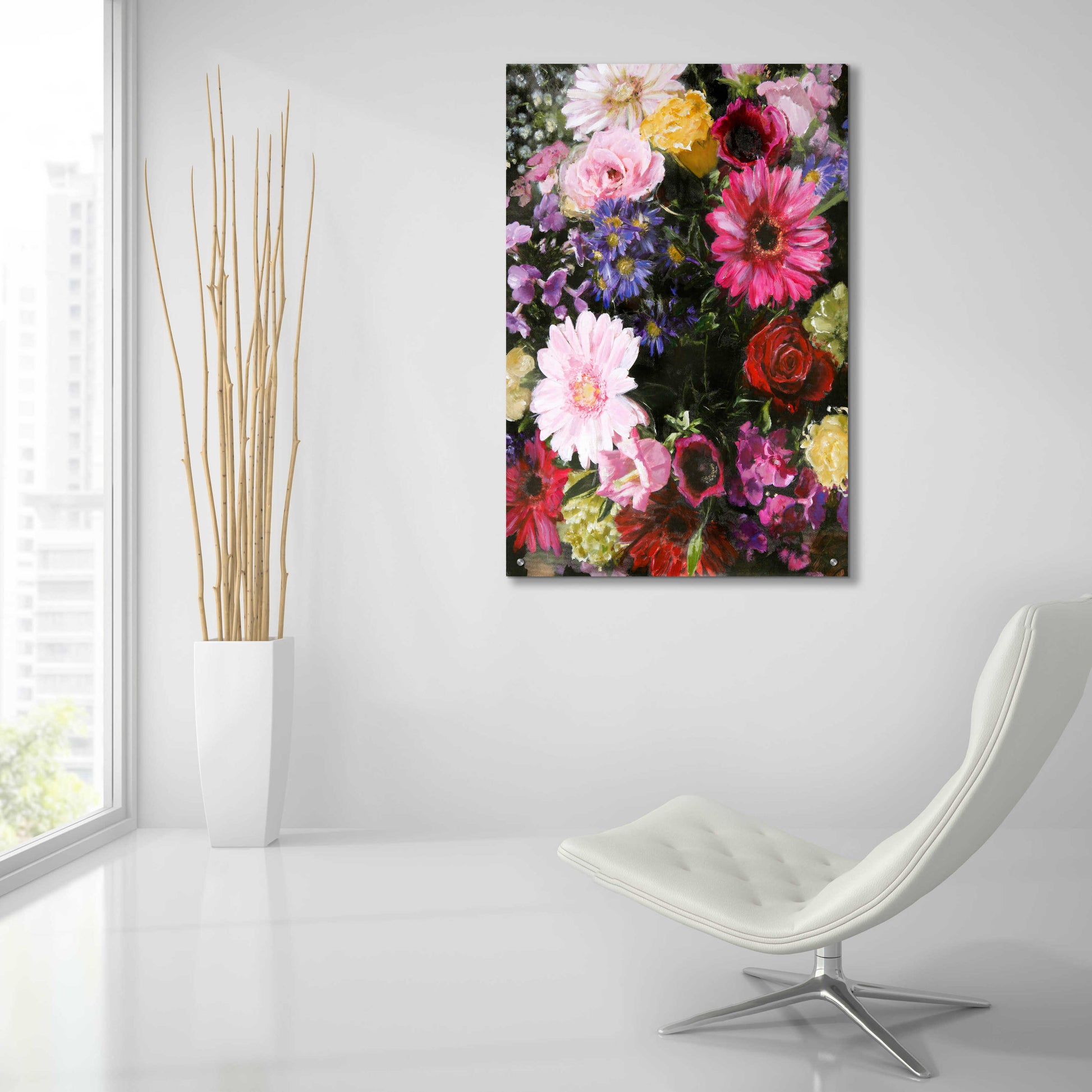 Epic Art 'Dark Blossom' by Design Fabrikken, Acrylic Glass Wall Art,24x36