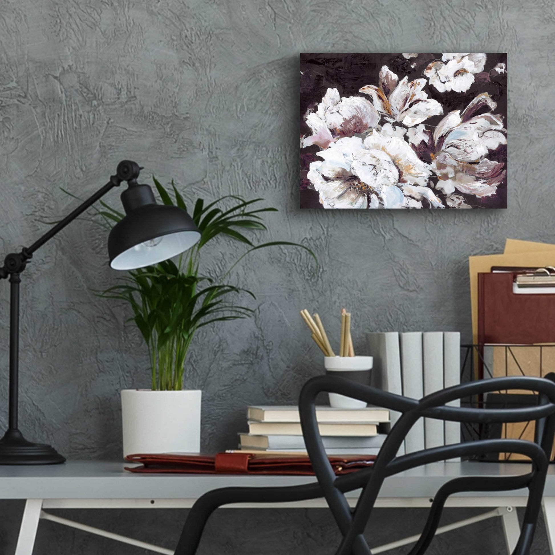 Epic Art 'Dark Flower' by Design Fabrikken, Acrylic Glass Wall Art,16x12