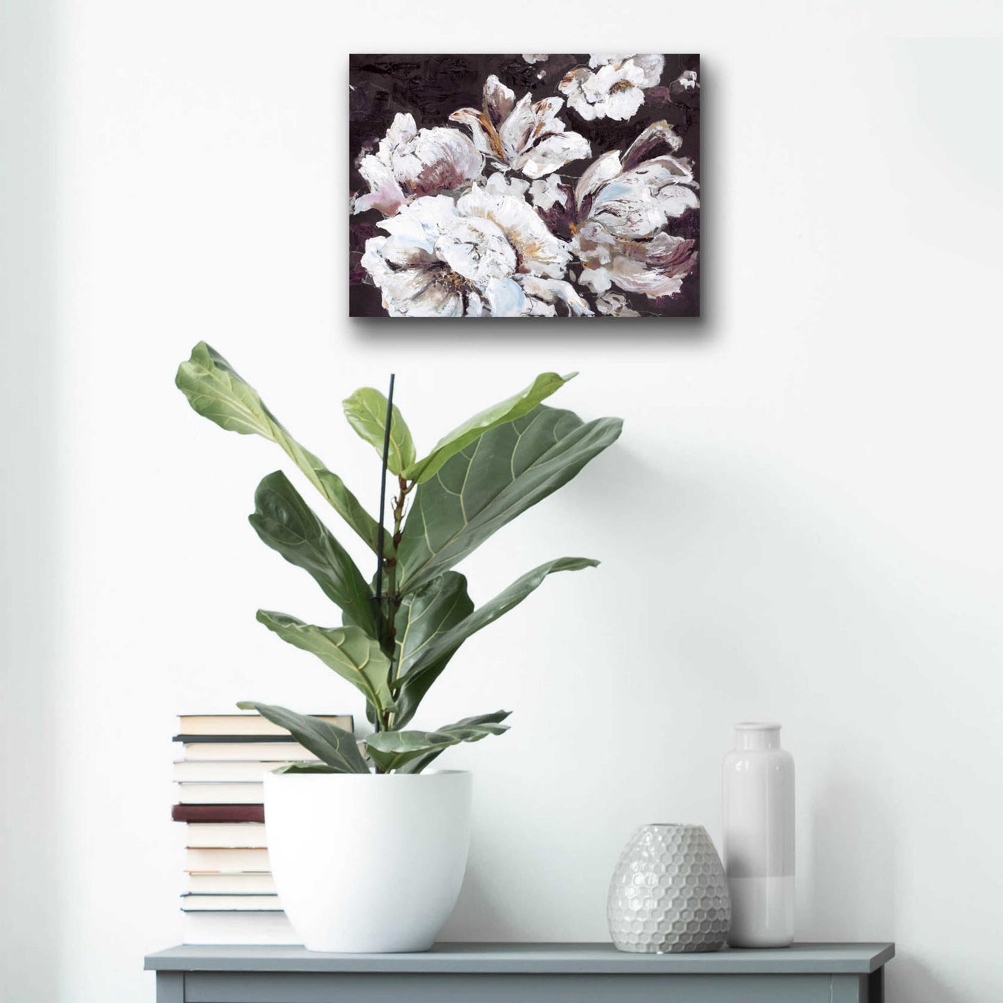 Epic Art 'Dark Flower' by Design Fabrikken, Acrylic Glass Wall Art,16x12