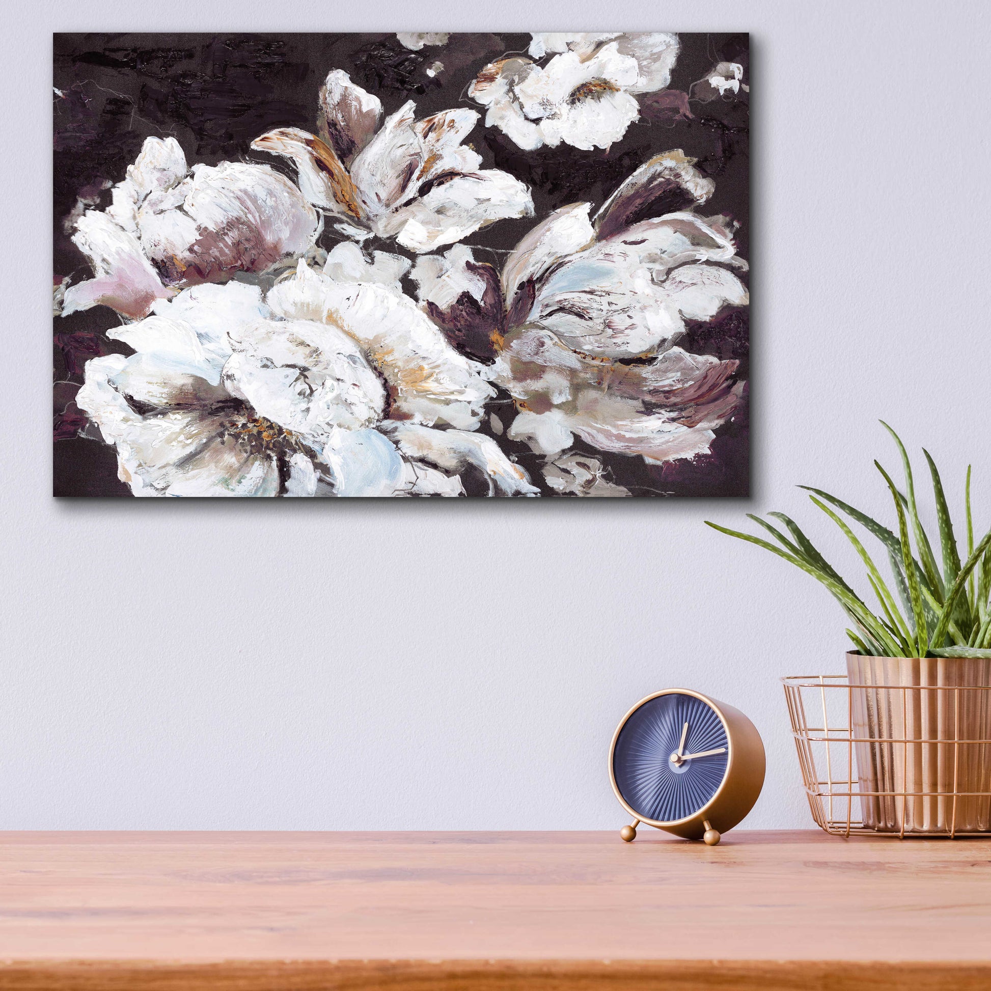 Epic Art 'Dark Flower' by Design Fabrikken, Acrylic Glass Wall Art,16x12