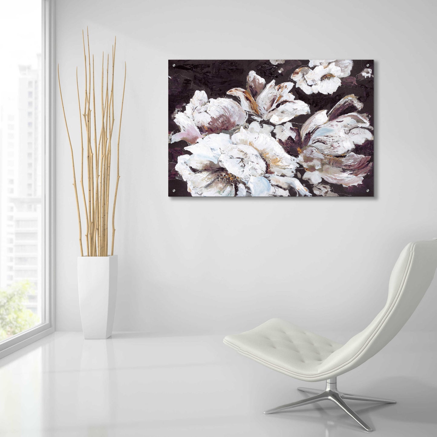 Epic Art 'Dark Flower' by Design Fabrikken, Acrylic Glass Wall Art,36x24