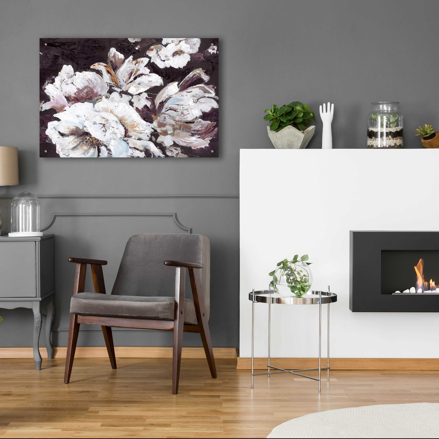 Epic Art 'Dark Flower' by Design Fabrikken, Acrylic Glass Wall Art,36x24