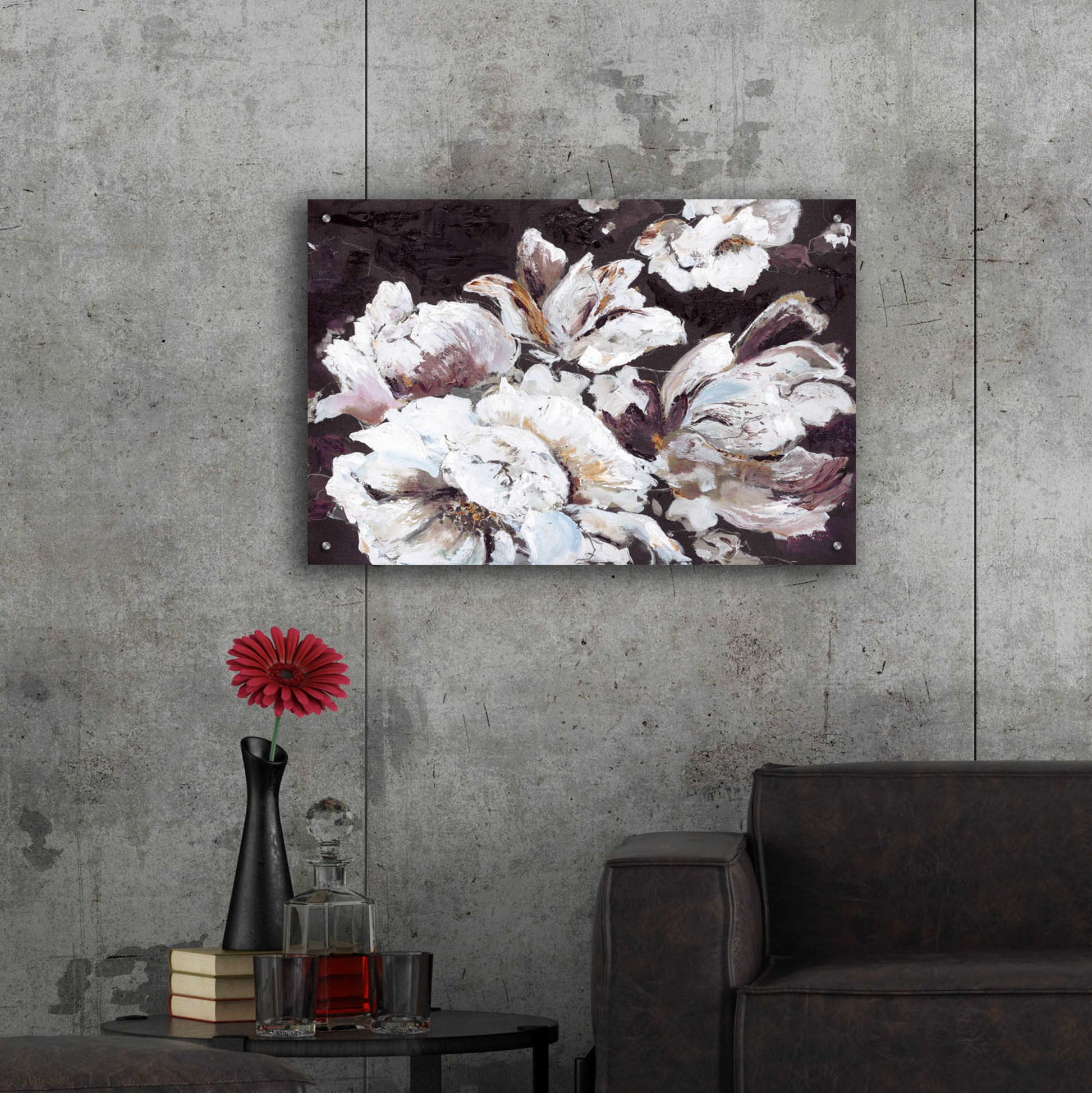 Epic Art 'Dark Flower' by Design Fabrikken, Acrylic Glass Wall Art,36x24