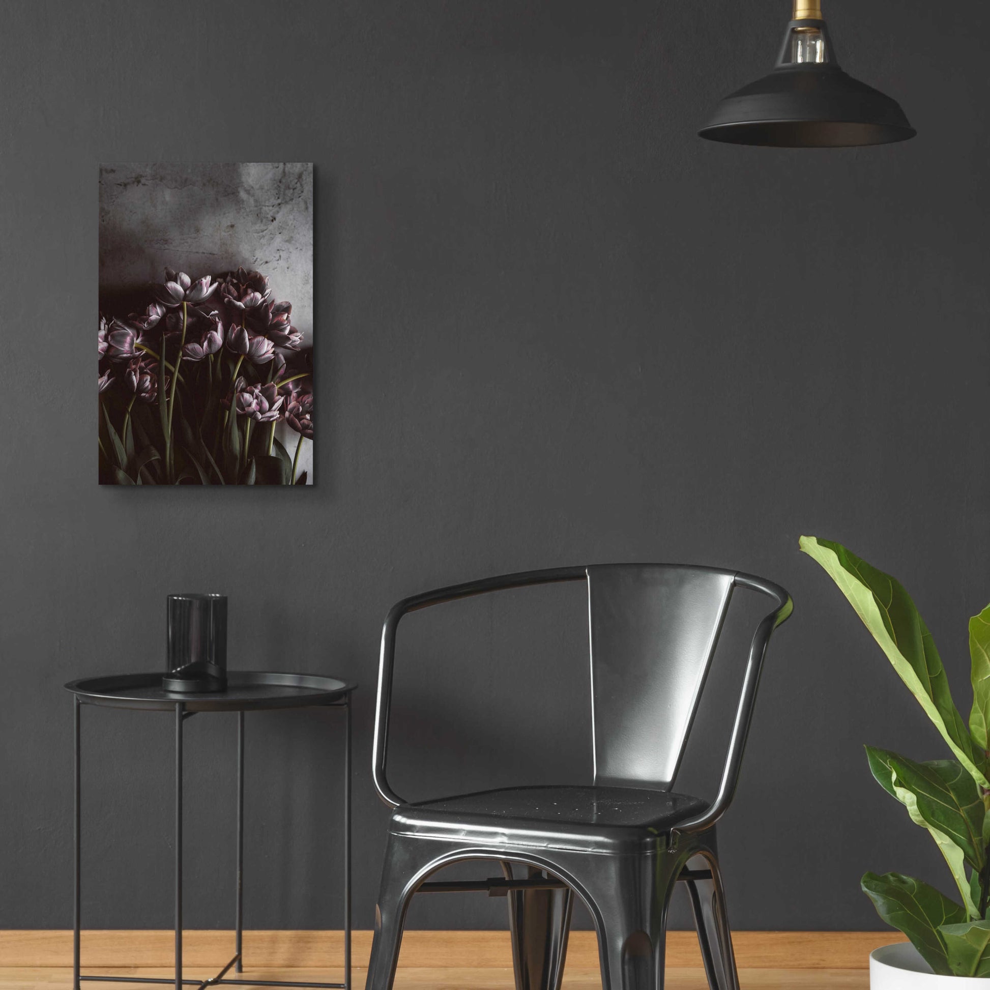 Epic Art 'Dark Tulips' by Design Fabrikken, Acrylic Glass Wall Art,16x24