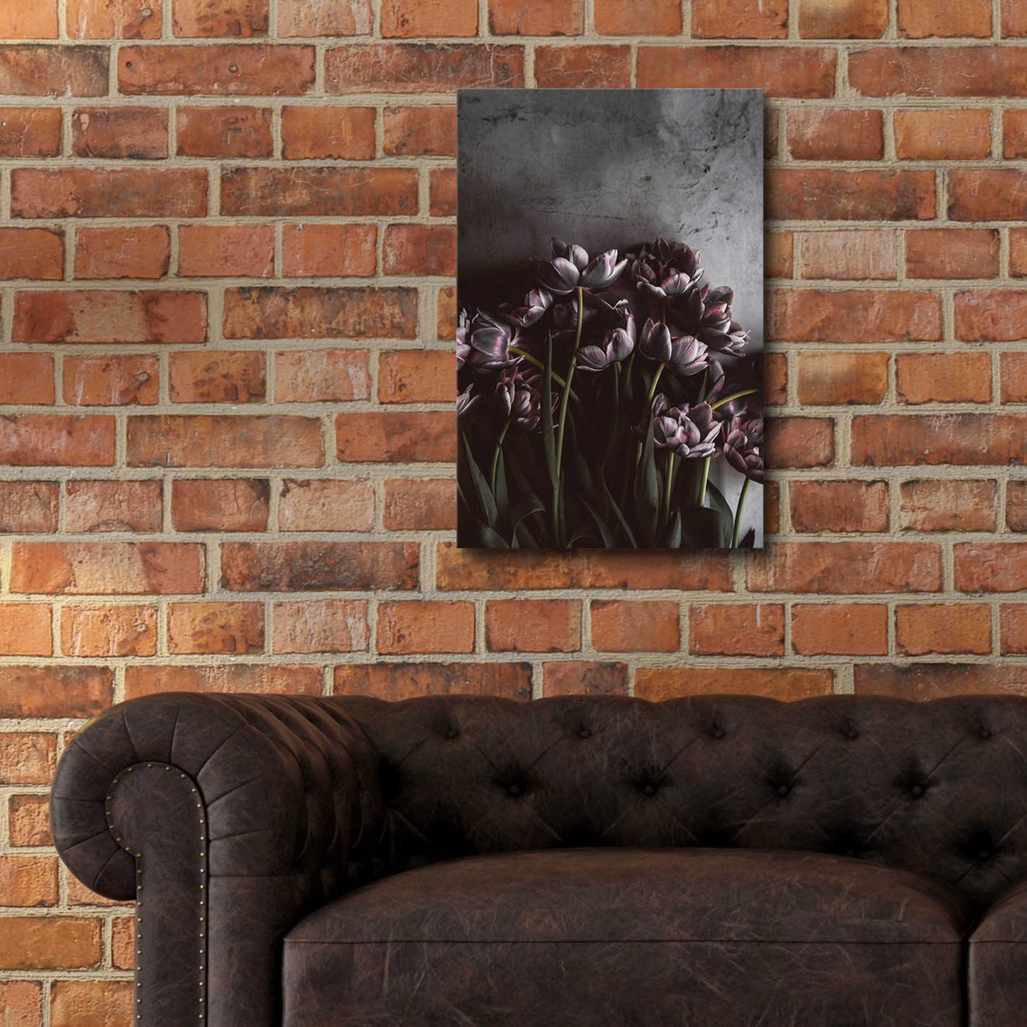 Epic Art 'Dark Tulips' by Design Fabrikken, Acrylic Glass Wall Art,16x24