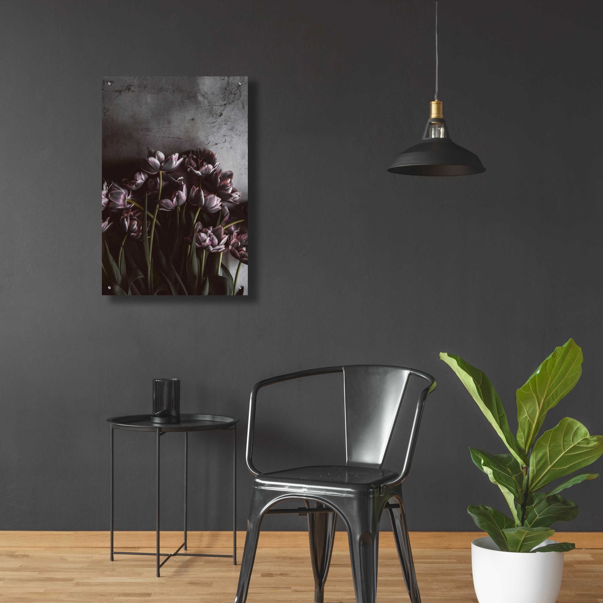 Epic Art 'Dark Tulips' by Design Fabrikken, Acrylic Glass Wall Art,24x36