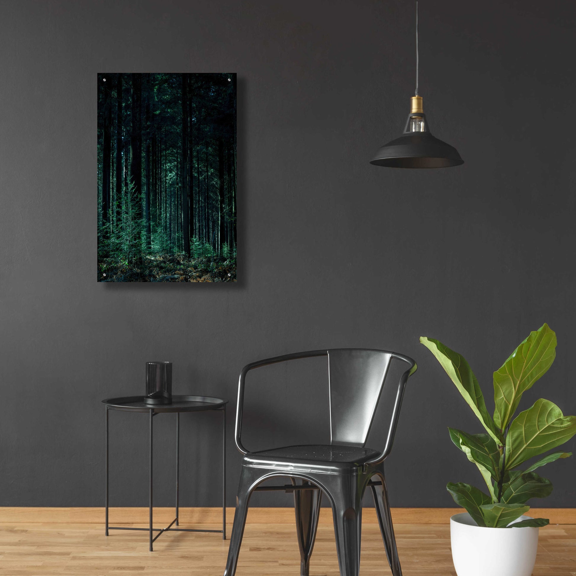 Epic Art 'Deep Green' by Design Fabrikken, Acrylic Glass Wall Art,24x36