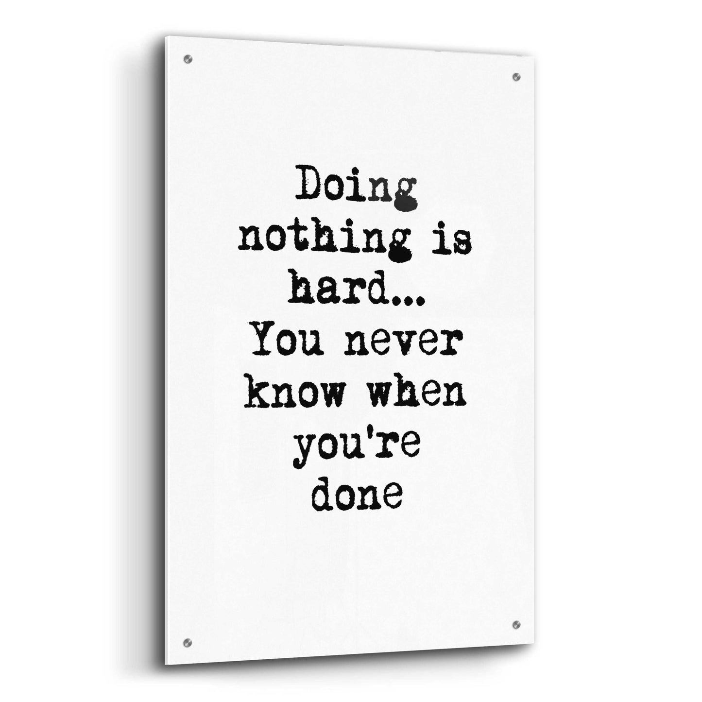 Epic Art 'Doing Nothing' by Design Fabrikken, Acrylic Glass Wall Art,24x36