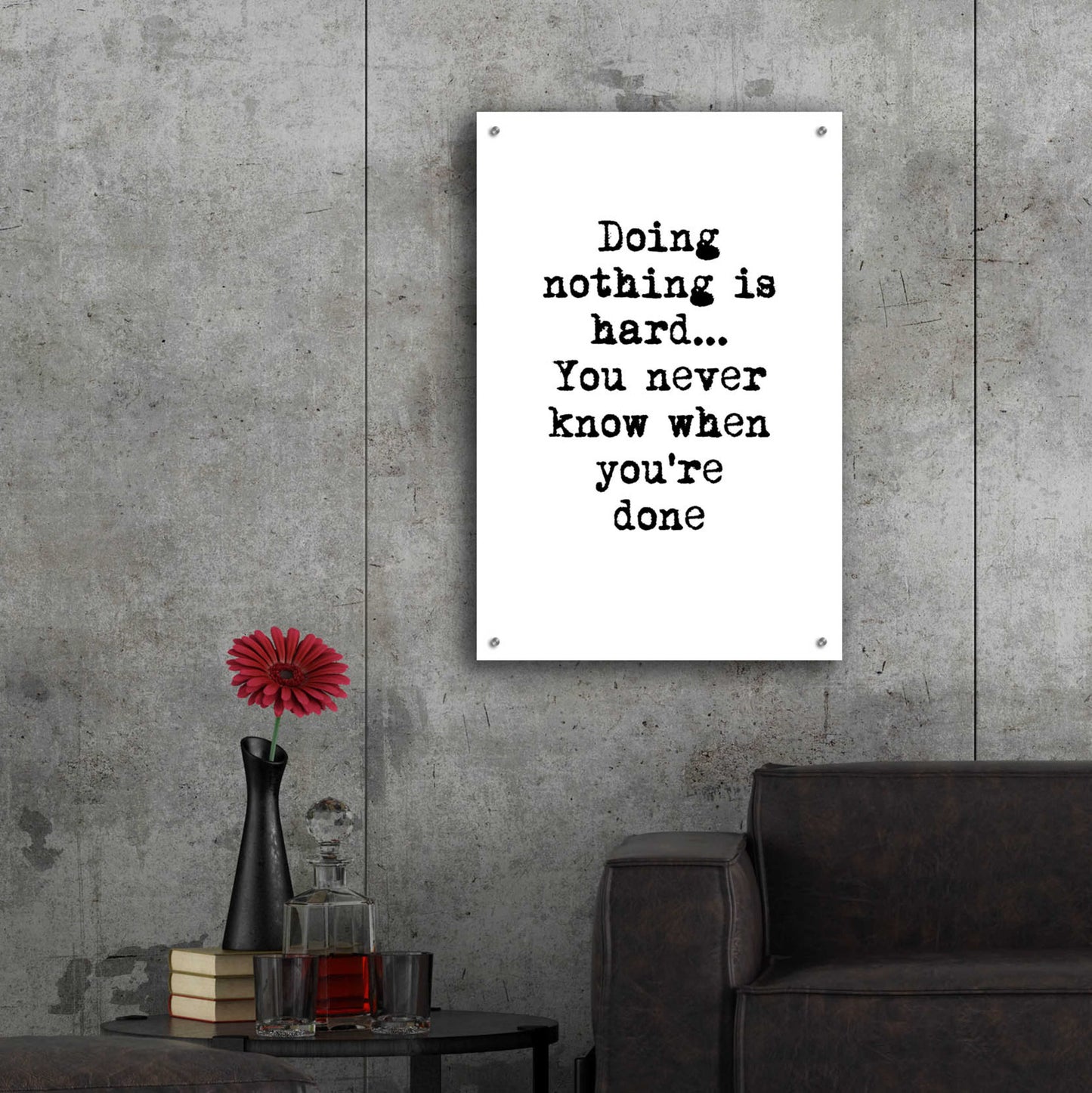 Epic Art 'Doing Nothing' by Design Fabrikken, Acrylic Glass Wall Art,24x36