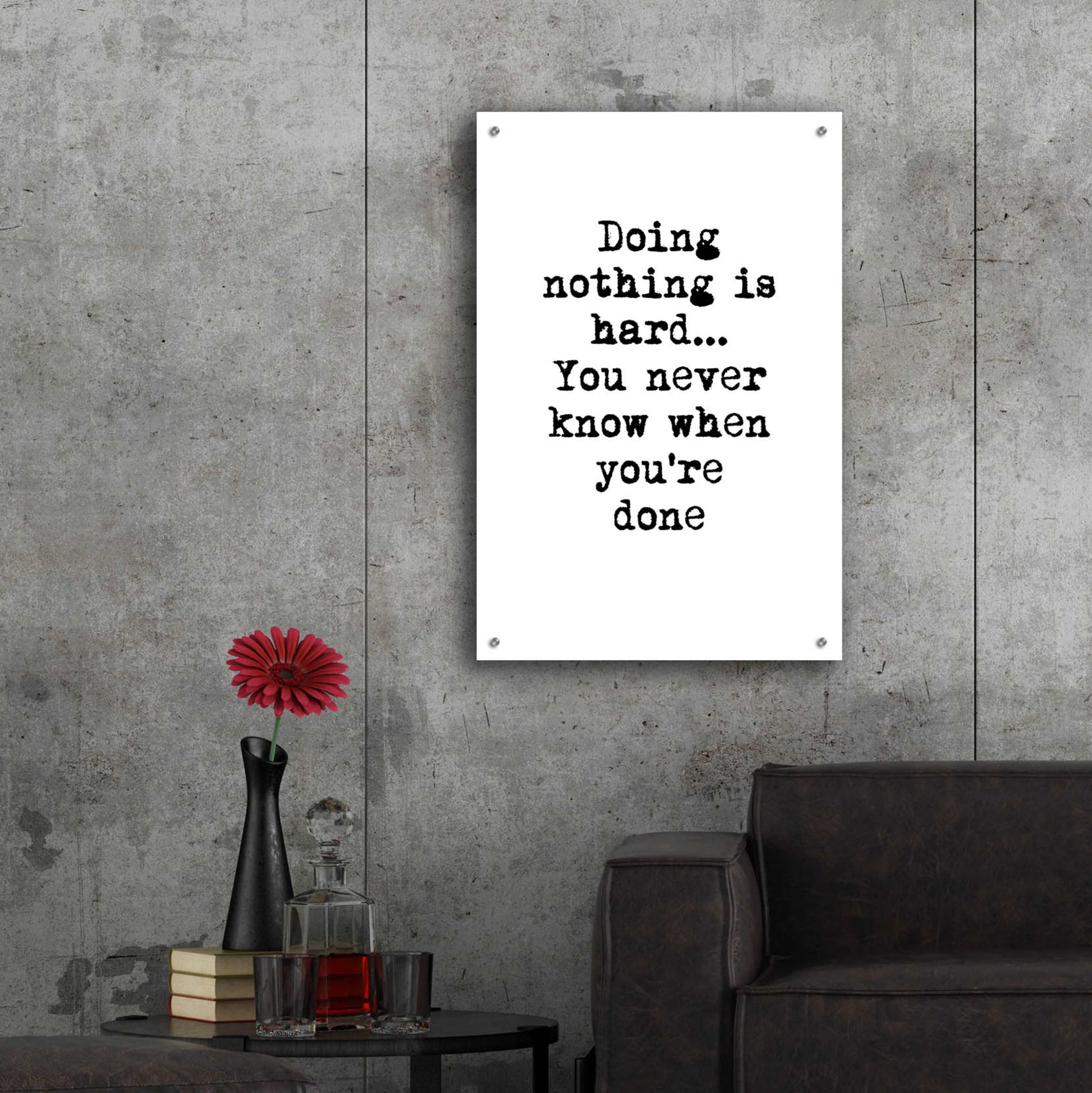 Epic Art 'Doing Nothing' by Design Fabrikken, Acrylic Glass Wall Art,24x36