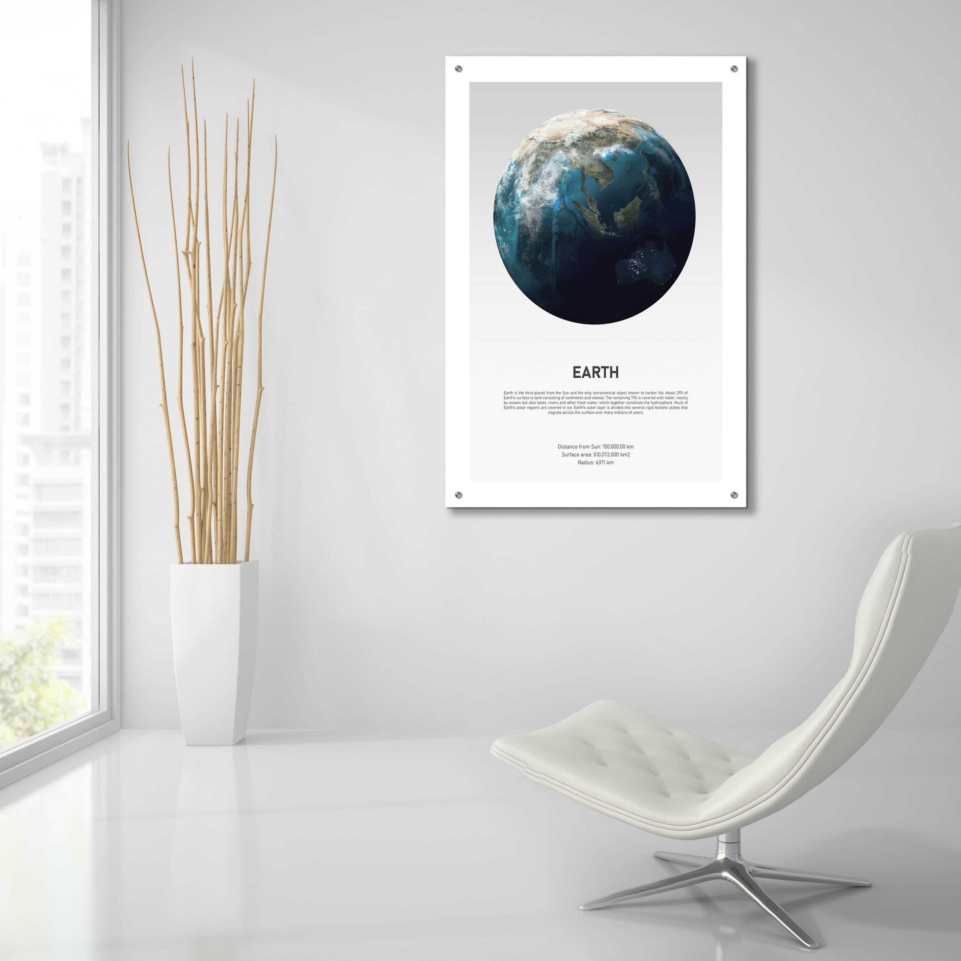 Epic Art 'Earth Light' by Design Fabrikken, Acrylic Glass Wall Art,24x36