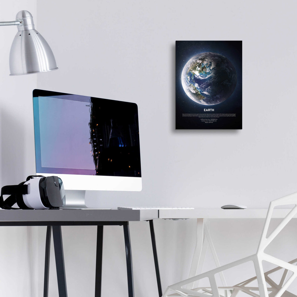 Epic Art 'Earth' by Design Fabrikken, Acrylic Glass Wall Art,12x16