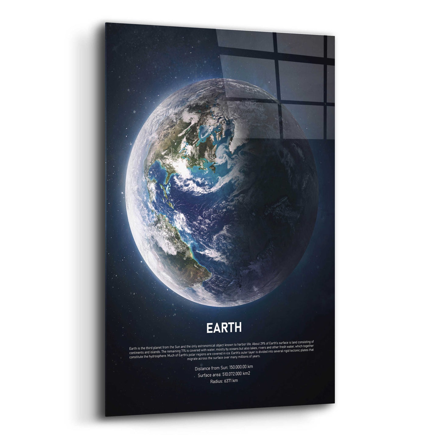 Epic Art 'Earth' by Design Fabrikken, Acrylic Glass Wall Art,16x24