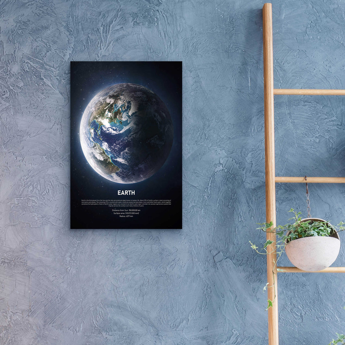 Epic Art 'Earth' by Design Fabrikken, Acrylic Glass Wall Art,16x24