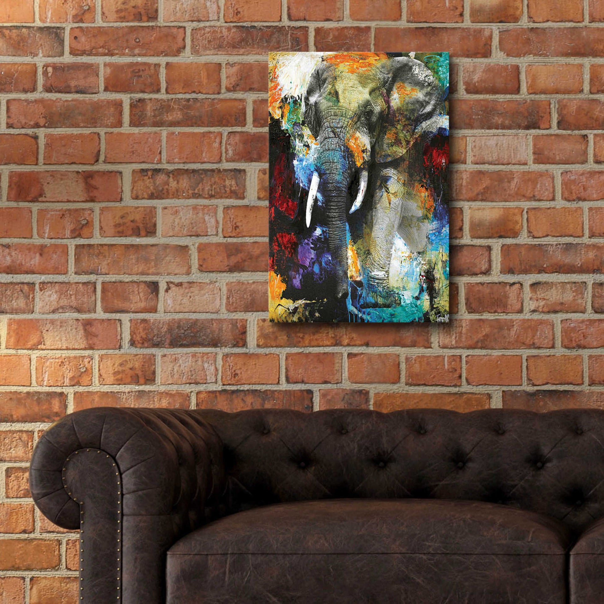 Epic Art 'Elephant' by Design Fabrikken, Acrylic Glass Wall Art,16x24