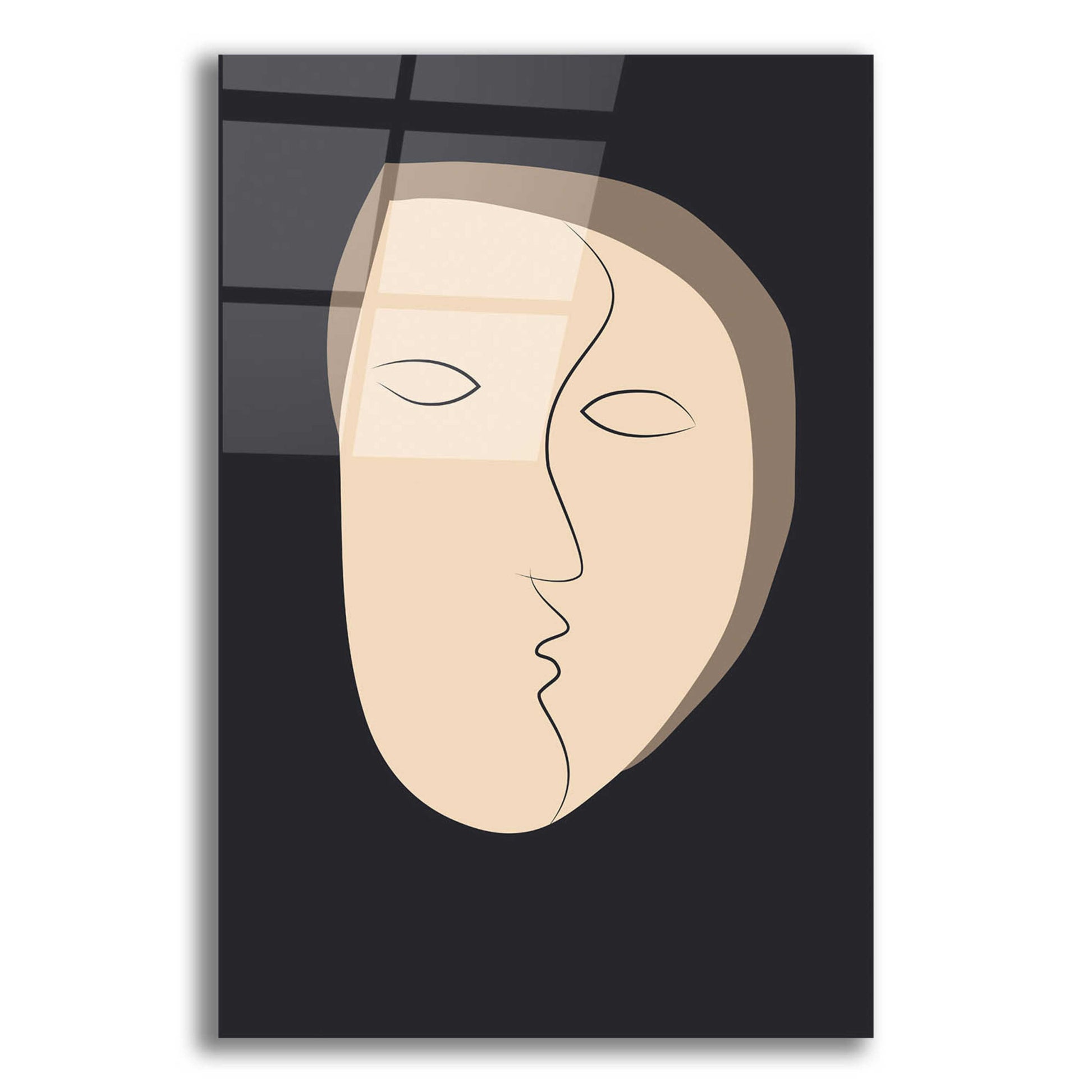 Epic Art 'Face It 1' by Design Fabrikken, Acrylic Glass Wall Art,12x16