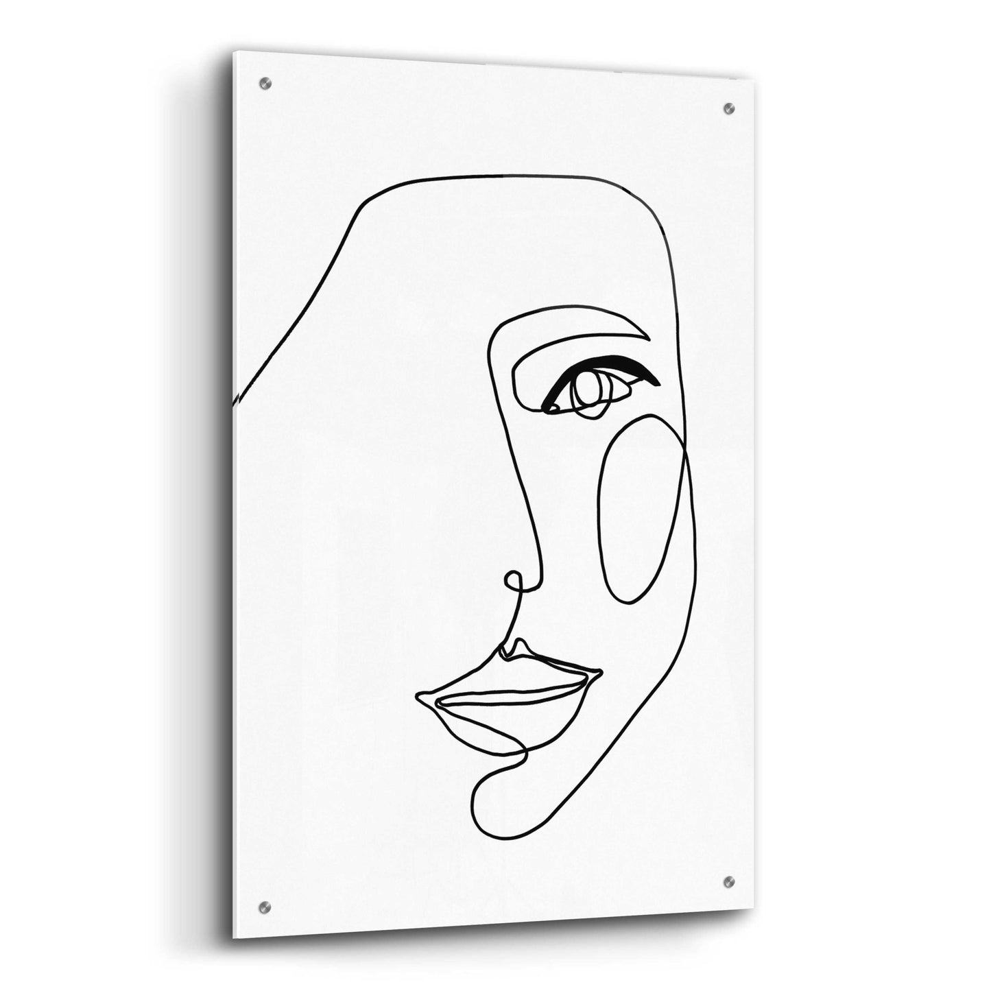 Epic Art 'Face Line 1' by Design Fabrikken, Acrylic Glass Wall Art,24x36