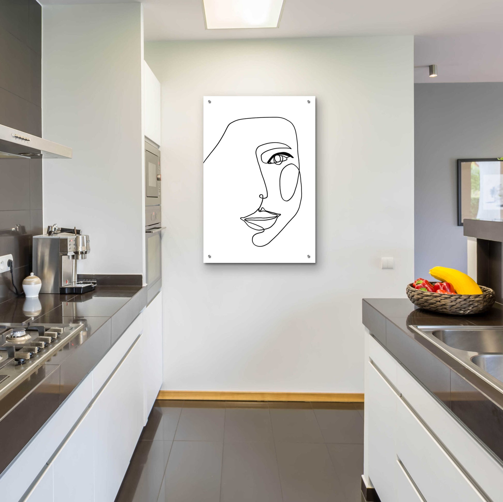 Epic Art 'Face Line 1' by Design Fabrikken, Acrylic Glass Wall Art,24x36