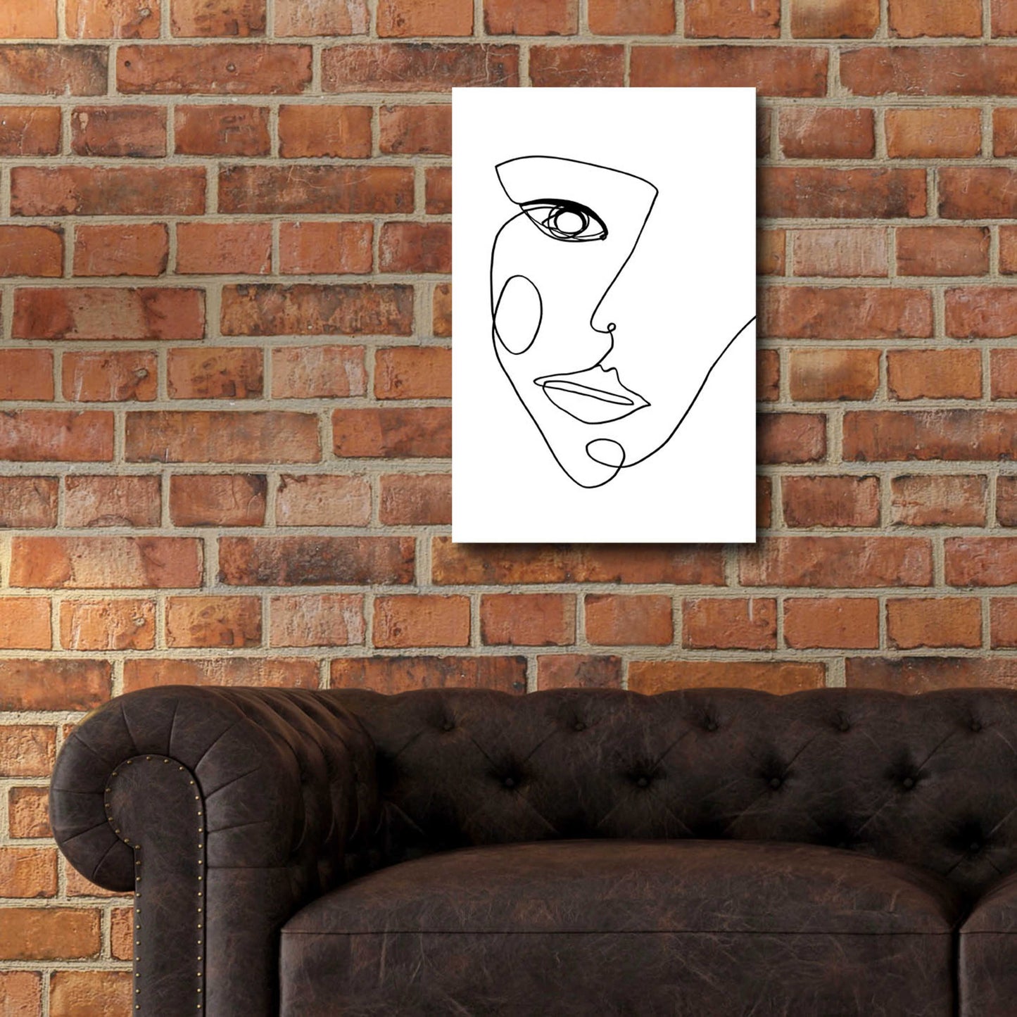 Epic Art 'Face Line 2' by Design Fabrikken, Acrylic Glass Wall Art,16x24