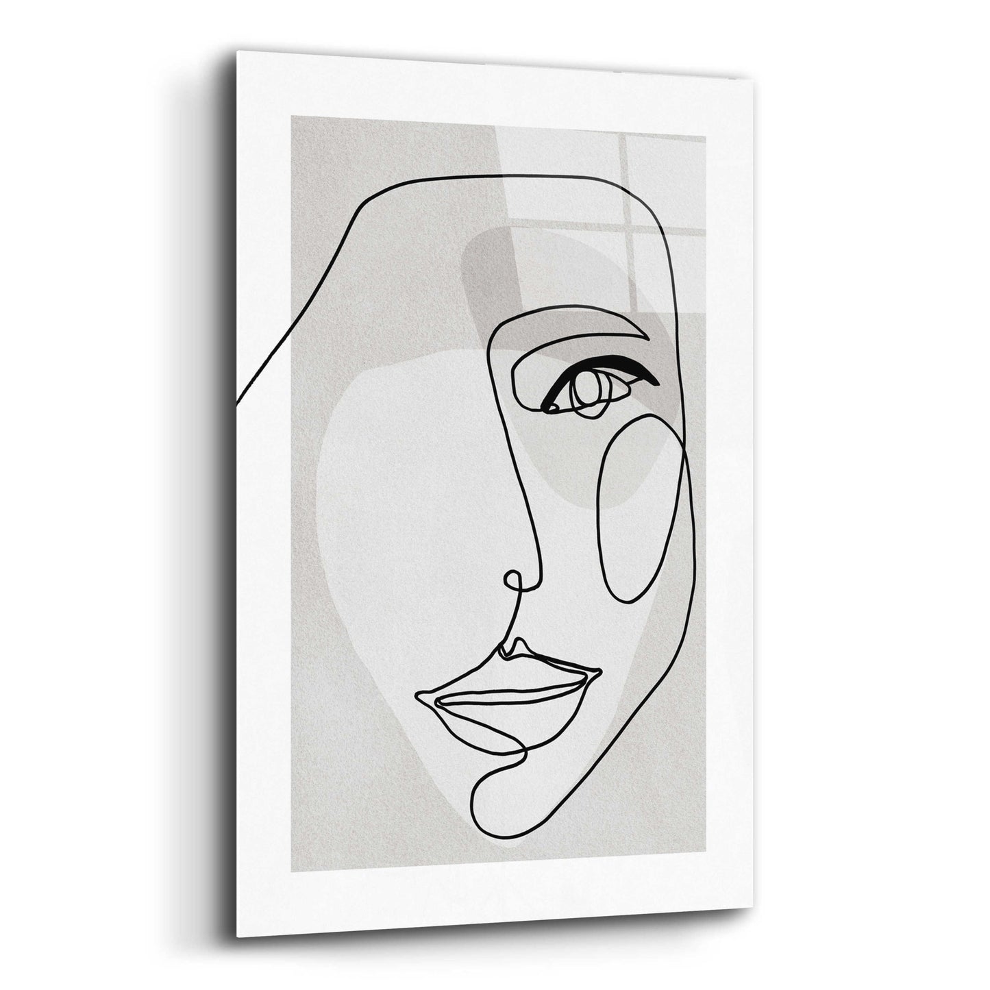 Epic Art 'Face Line 3' by Design Fabrikken, Acrylic Glass Wall Art,12x16