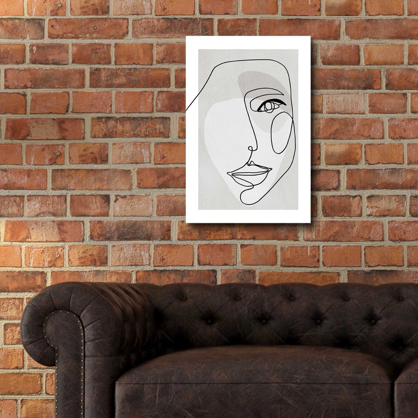 Epic Art 'Face Line 3' by Design Fabrikken, Acrylic Glass Wall Art,16x24