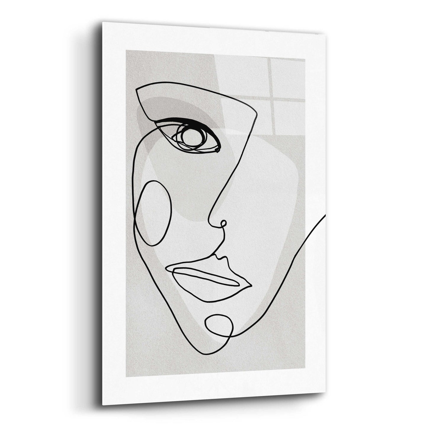 Epic Art 'Face Line 4' by Design Fabrikken, Acrylic Glass Wall Art,12x16