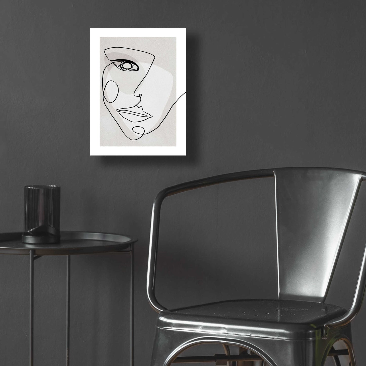 Epic Art 'Face Line 4' by Design Fabrikken, Acrylic Glass Wall Art,12x16