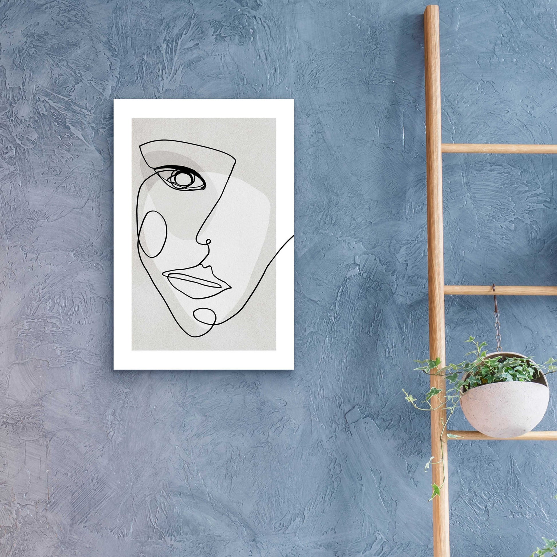 Epic Art 'Face Line 4' by Design Fabrikken, Acrylic Glass Wall Art,16x24