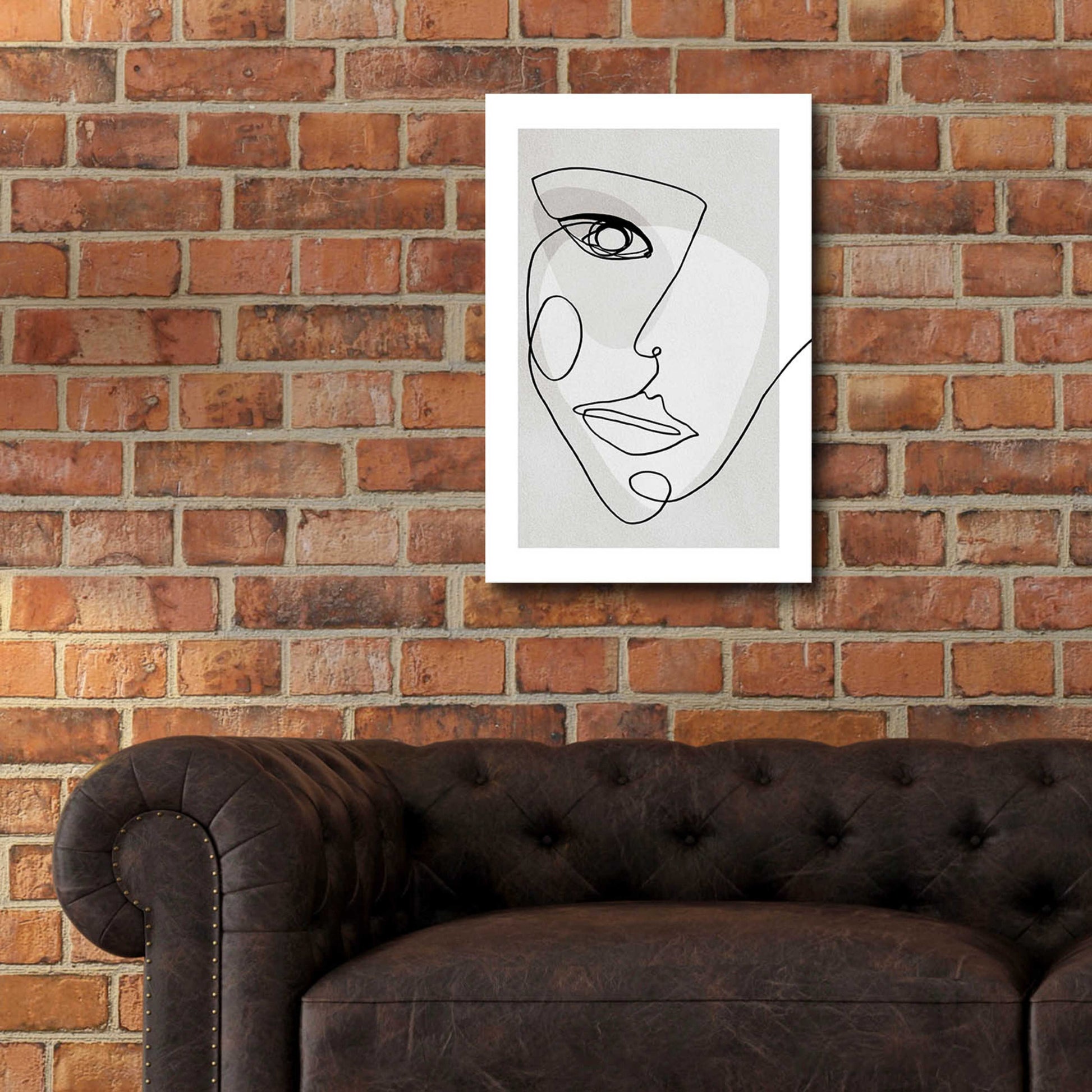 Epic Art 'Face Line 4' by Design Fabrikken, Acrylic Glass Wall Art,16x24