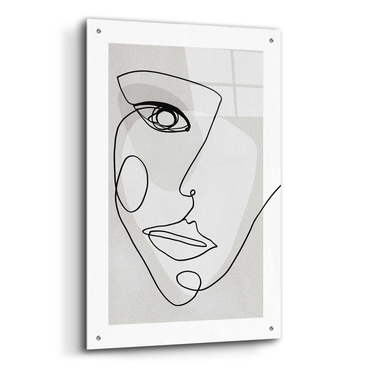 Epic Art 'Face Line 4' by Design Fabrikken, Acrylic Glass Wall Art,24x36