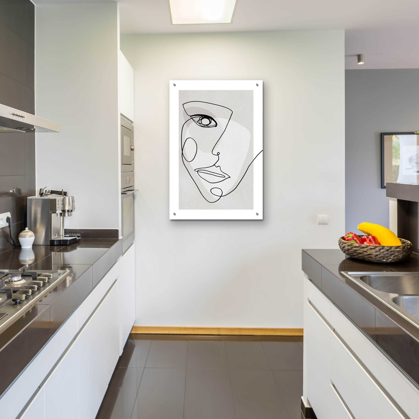 Epic Art 'Face Line 4' by Design Fabrikken, Acrylic Glass Wall Art,24x36