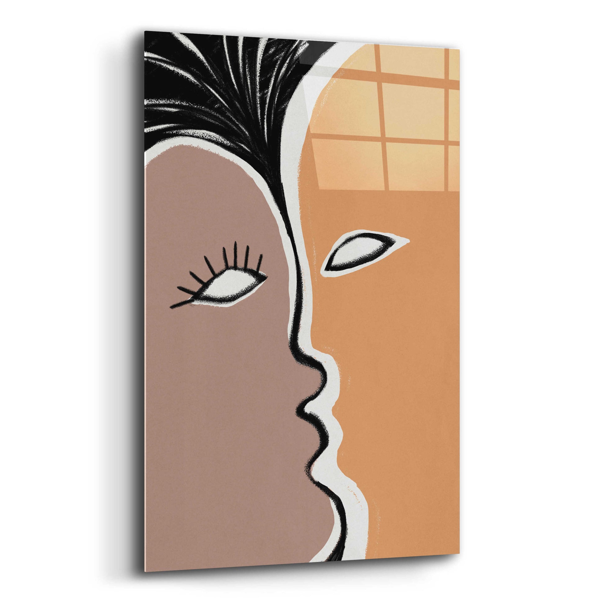 Epic Art 'Face to Face 2' by Design Fabrikken, Acrylic Glass Wall Art,12x16