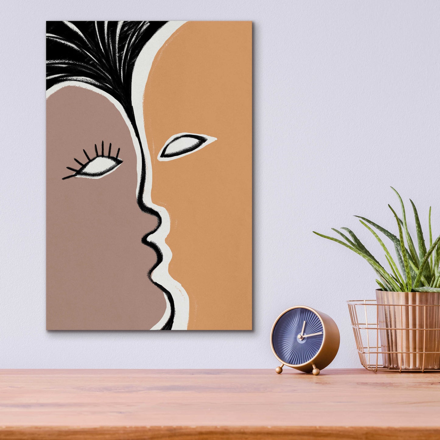 Epic Art 'Face to Face 2' by Design Fabrikken, Acrylic Glass Wall Art,12x16