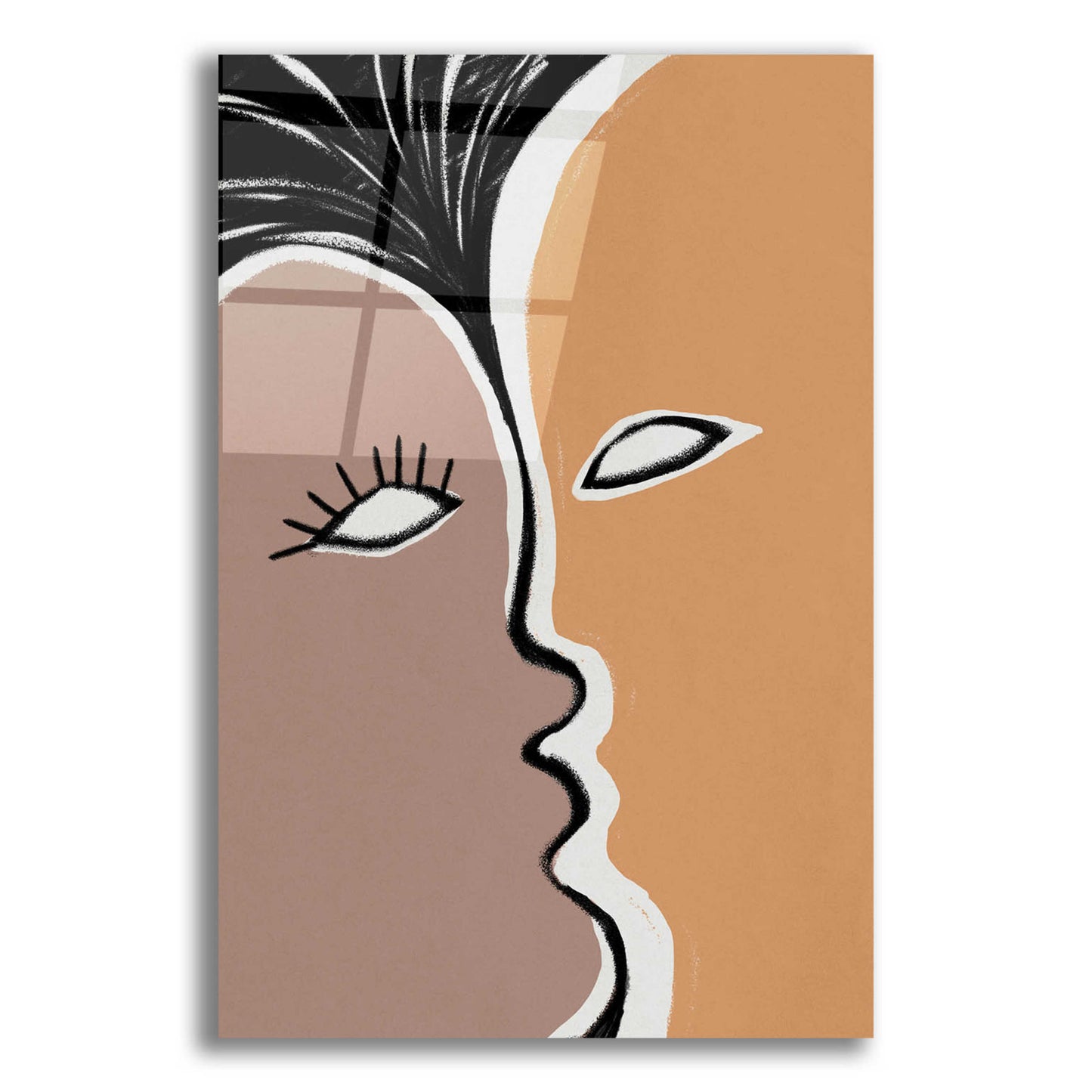 Epic Art 'Face to Face 2' by Design Fabrikken, Acrylic Glass Wall Art,12x16