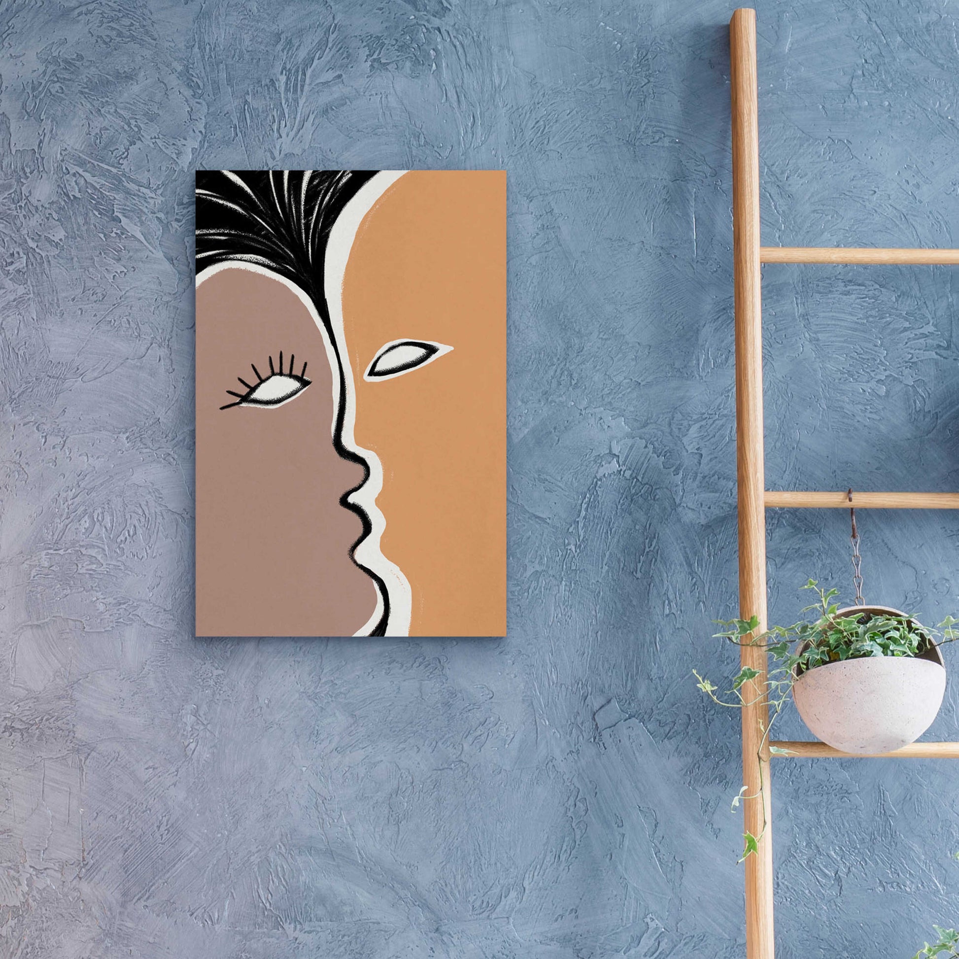 Epic Art 'Face to Face 2' by Design Fabrikken, Acrylic Glass Wall Art,16x24